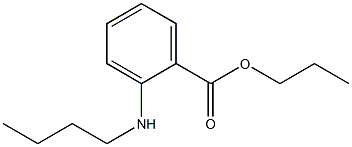 o-(Butylamino)benzoic acid propyl ester Struktur