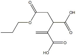 3-Butene-1,2,3-tricarboxylic acid 1-propyl ester Struktur