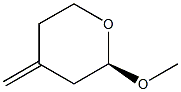 (2R)-2-Methoxy-4-methylene-3,4,5,6-tetrahydro-2H-pyran Struktur