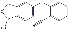 2-(1-Hydroxy-1,3-dihydro-benzo[c][1,2]oxaborol-5-yloxy)-benzonitrile Struktur
