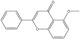 5-methoxy-2-phenyl-4H-chromen-4-one Struktur