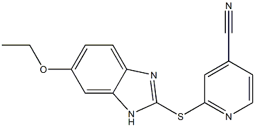 2-[(6-ethoxy-1H-1,3-benzodiazol-2-yl)sulfanyl]pyridine-4-carbonitrile Struktur
