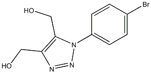 1-(4-Bromophenyl)-1H-1,2,3-triazole-4,5-dimethanol Struktur
