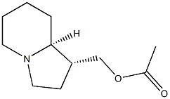 (1R,8aS)-Octahydroindolizine-1-methanol acetate Struktur