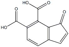 1-Oxo-1H-indene-6,7-dicarboxylic acid Struktur