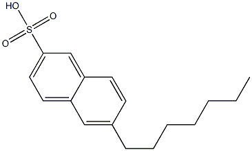 6-Heptyl-2-naphthalenesulfonic acid Struktur