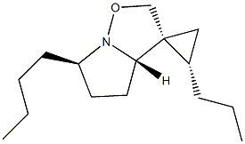 (3R,3aS,6R,2'S)-6-Butyl-2'-propyl-3a,4,5,6-tetrahydrospiro[pyrrolo[1,2-b]isoxazole-3(2H),1'-cyclopropane] Struktur
