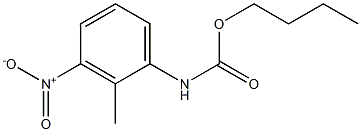 2-Methyl-3-nitrophenylcarbamic acid butyl ester Structure