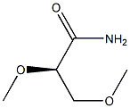 [R,(+)]-2,3-Dimethoxypropionamide Struktur