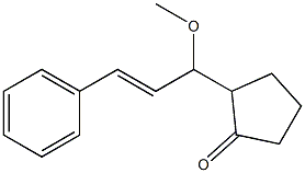 2-(1-Methoxy-3-phenyl-2-propenyl)cyclopentanone Structure