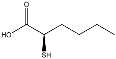 [R,(+)]-2-Mercaptohexanoic acid Struktur