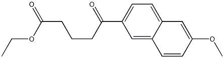 5-Oxo-5-[6-methoxy-2-naphtyl]valeric acid ethyl ester Struktur