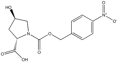 1,2-PYRROLIDINE DICARBOXYLIC ACID-4-HYDROXY-1[(4-NITROPHENYLMETHYL)] ESTER (2S-TRANS) Struktur