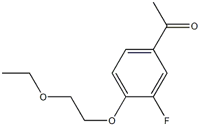 1-[4-(2-ethoxyethoxy)-3-fluorophenyl]ethan-1-one Struktur