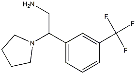 2-pyrrolidin-1-yl-2-[3-(trifluoromethyl)phenyl]ethanamine Struktur