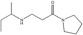 3-(butan-2-ylamino)-1-(pyrrolidin-1-yl)propan-1-one Struktur