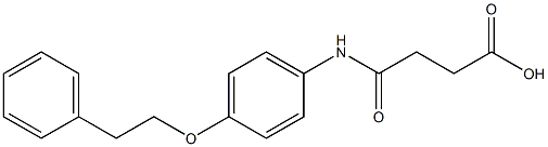 4-oxo-4-[4-(phenethyloxy)anilino]butanoic acid Struktur