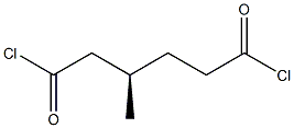 [R,(+)]-3-Methylhexanedioic acid dichloride Struktur