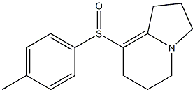 1,2,3,5,6,7-Hexahydro-8-(p-tolylsulfinyl)indolizine Struktur