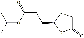 (-)-3-[[(R)-5-Oxotetrahydrofuran]-2-yl]propionic acid isopropyl ester Struktur