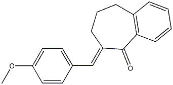 2-(4'-methoxybenzylidene)-1-benzosuberone Struktur