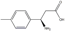 (R)-3-Amino-3-(4-methyl-phenyl)-propanoic acid Struktur
