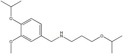 {[3-methoxy-4-(propan-2-yloxy)phenyl]methyl}[3-(propan-2-yloxy)propyl]amine Structure