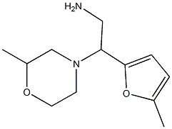 2-(5-methyl-2-furyl)-2-(2-methylmorpholin-4-yl)ethanamine Struktur