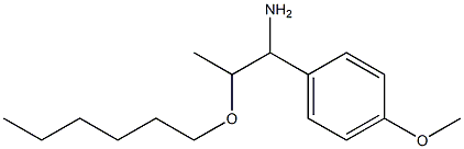 2-(hexyloxy)-1-(4-methoxyphenyl)propan-1-amine Struktur