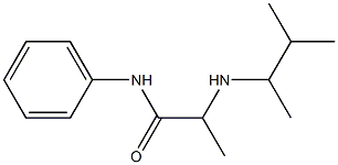 2-[(3-methylbutan-2-yl)amino]-N-phenylpropanamide Struktur