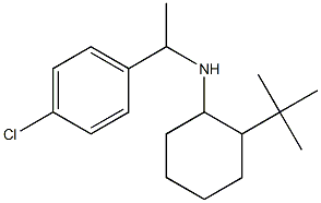 2-tert-butyl-N-[1-(4-chlorophenyl)ethyl]cyclohexan-1-amine Struktur