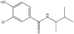 3-chloro-4-hydroxy-N-(3-methylbutan-2-yl)benzamide Struktur