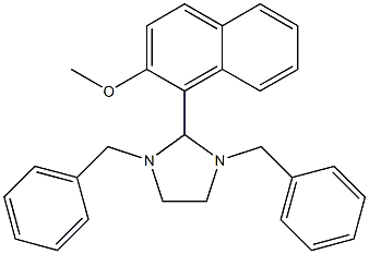 1,3-dibenzyl-2-(2-methoxy-1-naphthyl)imidazolidine Struktur