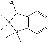 2,3-Dihydro-1,1,2,2-tetramethyl-3-chloro-1,2-disila-1H-indene Struktur