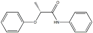 [R,(+)]-2-Phenoxy-N-phenylpropionamide Struktur