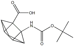 5-[(TERT-BUTOXYCARBONYL)AMINO]TETRACYCLO[3.2.0.0(2,7).0(4,6)]HEPTANE-1-CARBOXYLIC ACID Struktur