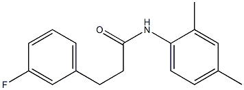 N-(2,4-dimethylphenyl)-3-(3-fluorophenyl)propanamide Struktur