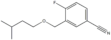 4-fluoro-3-[(3-methylbutoxy)methyl]benzonitrile Structure