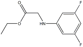 ethyl 2-[(3,5-difluorophenyl)amino]acetate Struktur