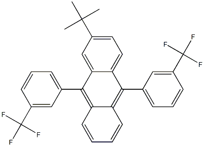 2-TERT-BUTYL-9,10-BIS(3-TRIFLUOROMETHYLPHENYL)ANTHRACENE Struktur