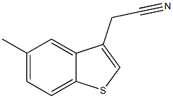 2-(5-methyl-1-benzothiophen-3-yl)acetonitrile Structure