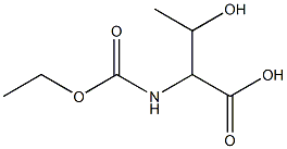 2-[(ethoxycarbonyl)amino]-3-hydroxybutanoic acid Struktur