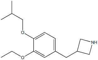 3-(3-ethoxy-4-isobutoxybenzyl)azetidine Struktur