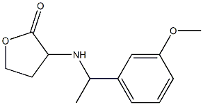 3-{[1-(3-methoxyphenyl)ethyl]amino}oxolan-2-one Struktur