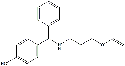 4-({[3-(ethenyloxy)propyl]amino}(phenyl)methyl)phenol Struktur