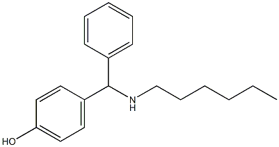 4-[(hexylamino)(phenyl)methyl]phenol Structure