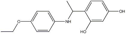 4-{1-[(4-ethoxyphenyl)amino]ethyl}benzene-1,3-diol Struktur