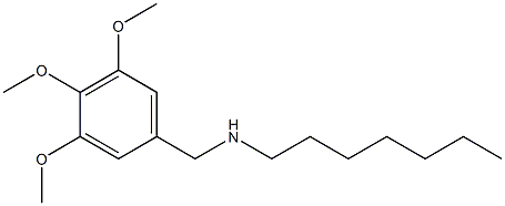 heptyl[(3,4,5-trimethoxyphenyl)methyl]amine Struktur