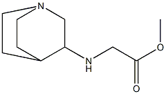 methyl 2-{1-azabicyclo[2.2.2]octan-3-ylamino}acetate Struktur