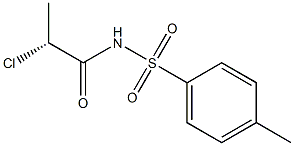 [R,(+)]-2-Chloro-N-(p-tolylsulfonyl)propionamide Structure
